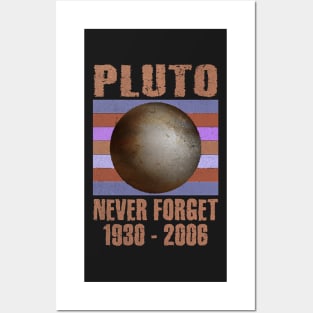 Pluto Never Forget Dwarf Planet Astronomy Posters and Art